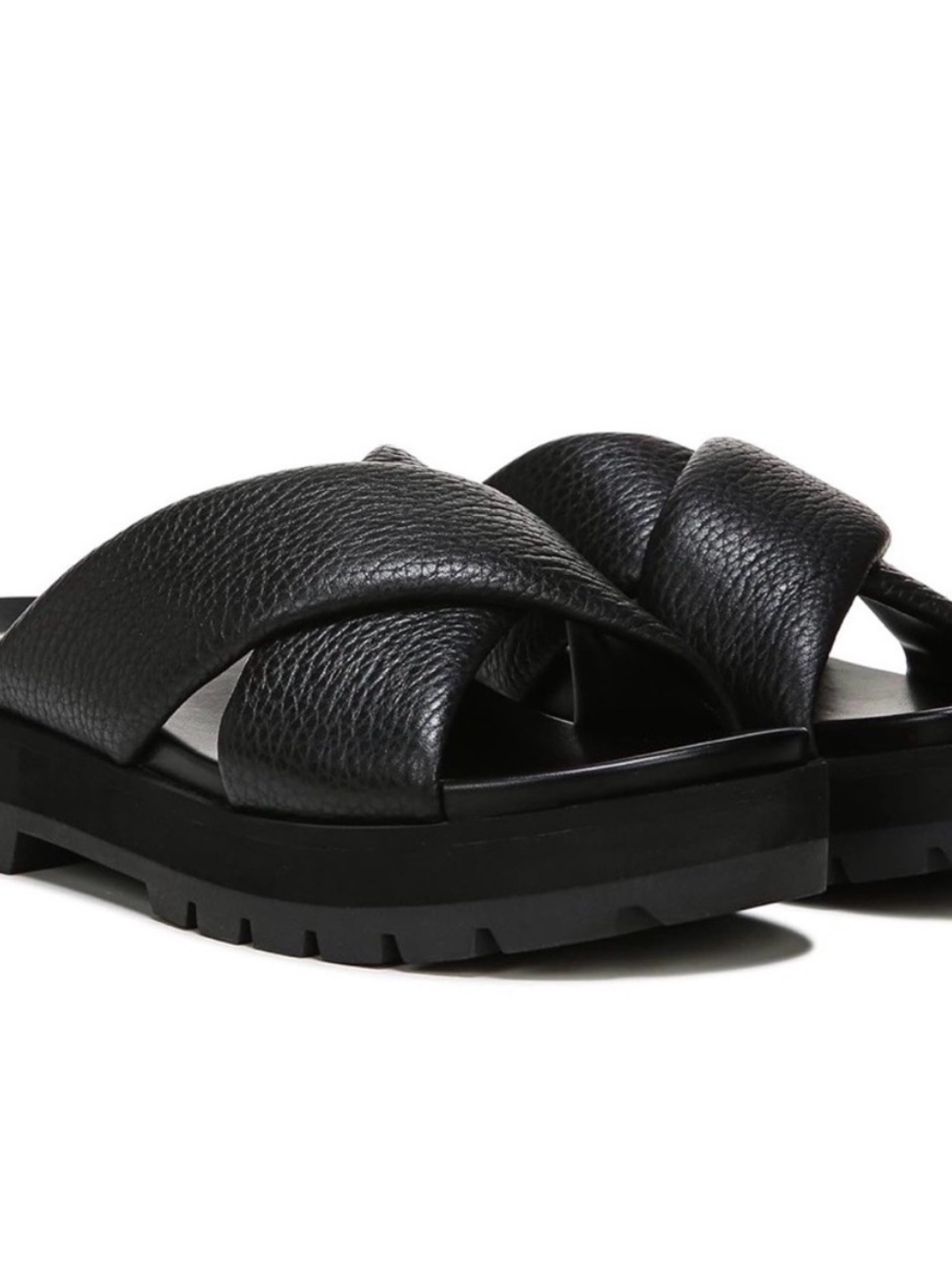 Vionic Vesta Leather Platform Slides - Size 9 - Picture 10 of 11